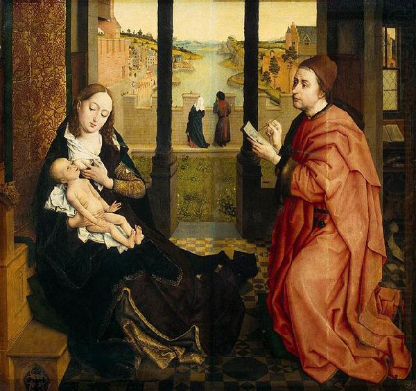 St Luke Drawing a Portrait of the Madonna, Rogier van der Weyden